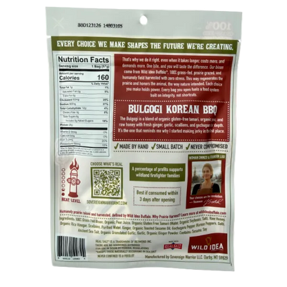 Bulgogi - Korean BBQ Bison Jerky