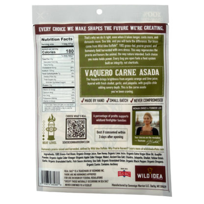 Vaquero Carne Asada Bison Jerky
