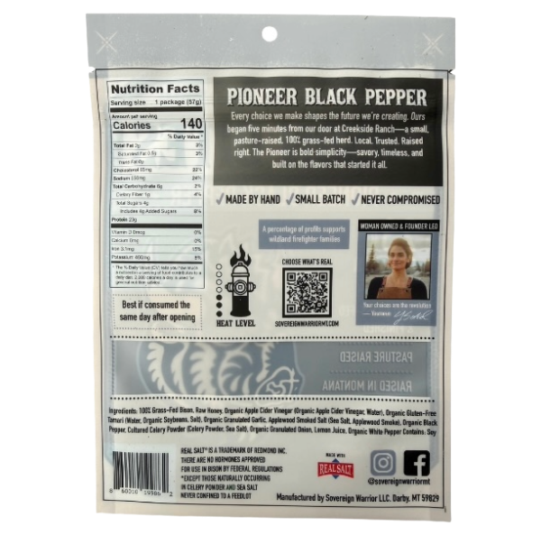 Pioneer - Black Pepper Bison Bites