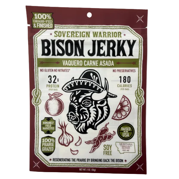 Vaquero Carne Asada Bison Jerky